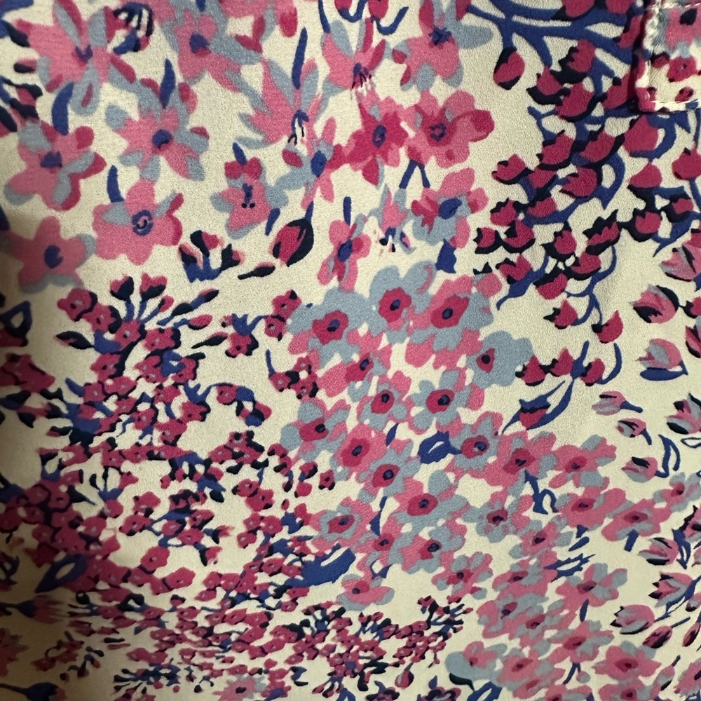 Talbots Pink and Purple Floral Blouse - Picture 8 of 9